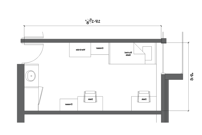 建筑平面平面图为典型的河景厅庭院层房.